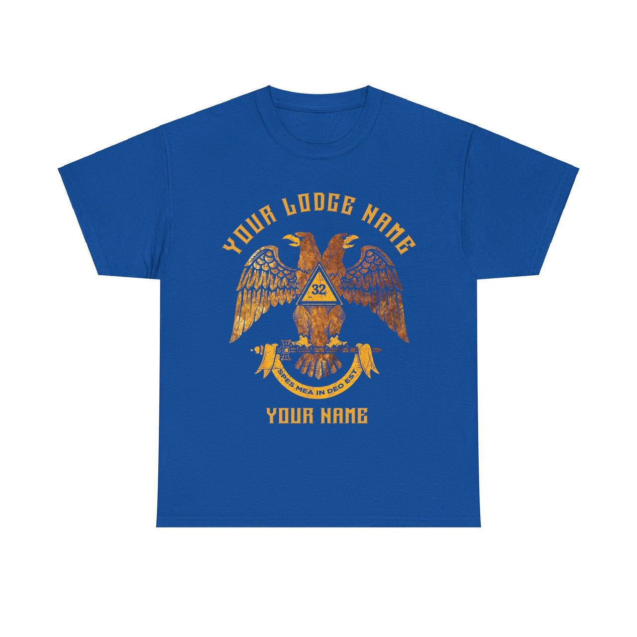 Custom Scottish Rite 32 Degree Emblem Masonic Unisex T-Shirt S-5XL - FUKAMASONIC