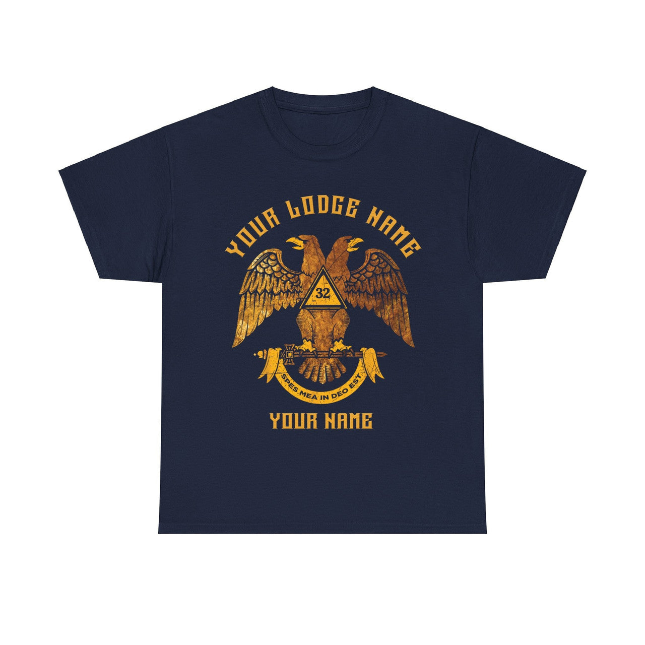 Custom Scottish Rite 32 Degree Emblem Masonic Unisex T-Shirt S-5XL - FUKAMASONIC
