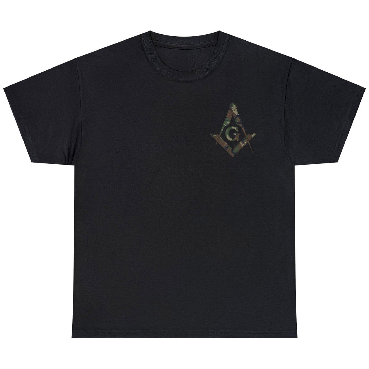 Masonic Camo Square and Compass, Freemason Unisex T-Shirt S-5XL
