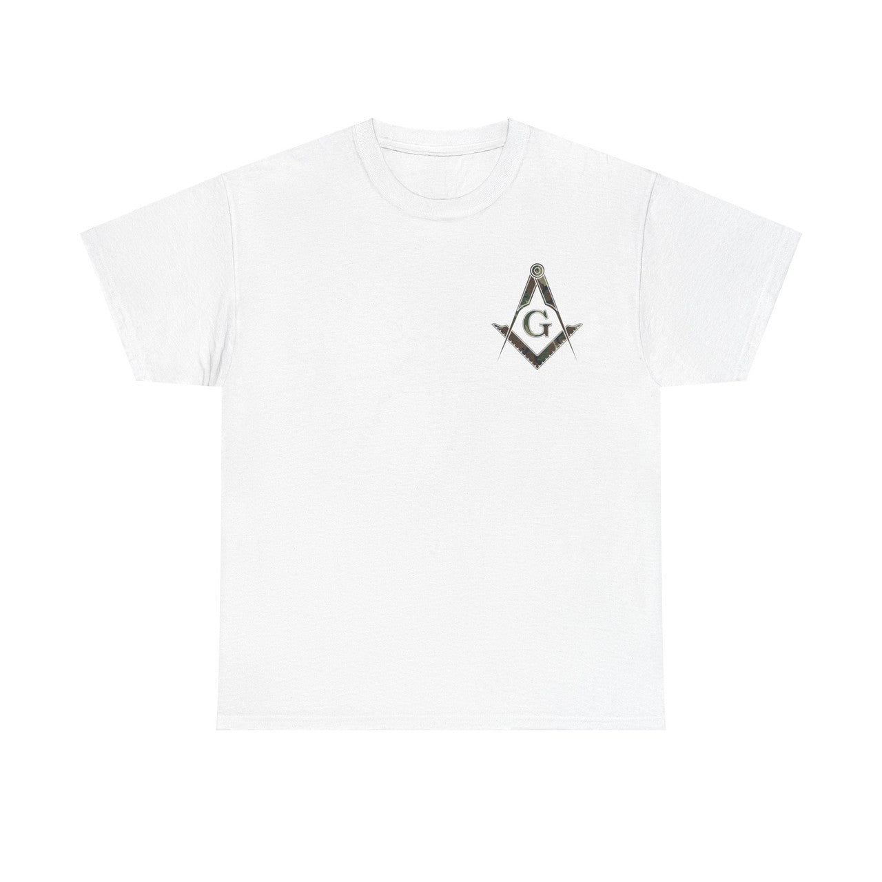 Masonic Camo Square and Compass, Freemason Unisex T-Shirt S-5XL - FUKAMASONIC