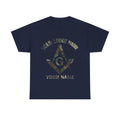 Custom Name Lodge Number Masonic Camo Square and Compass, Freemason Unisex T-Shirt S-5XL - FUKAMASONIC