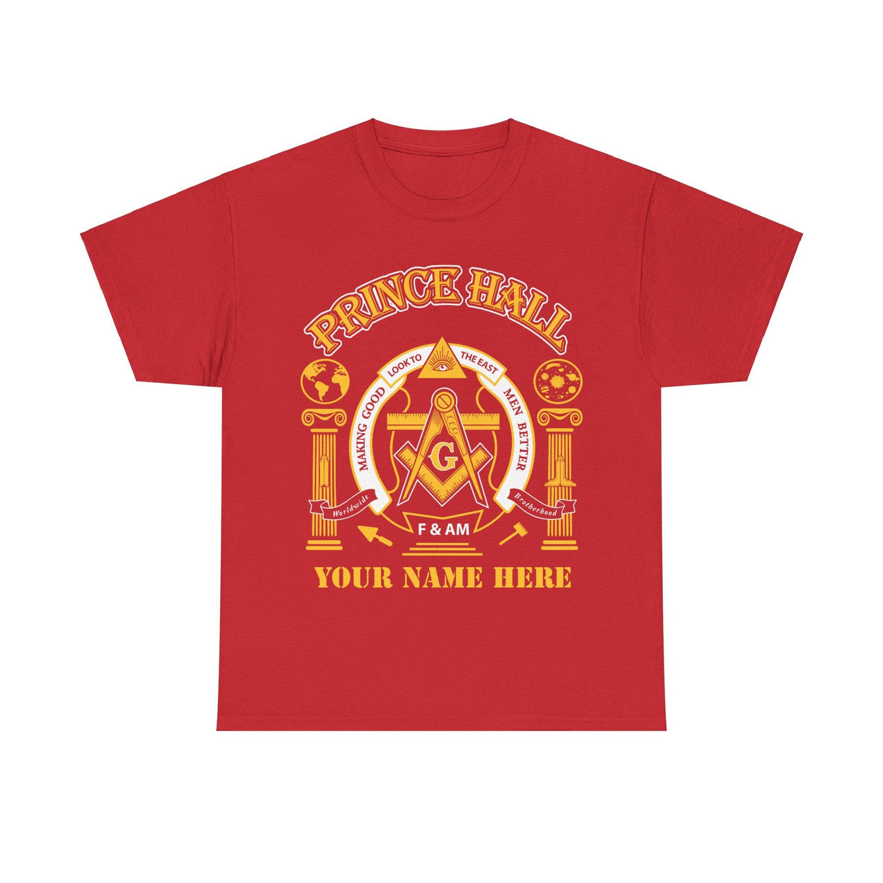 Custom Name Greats Mason Masonic Prince Hall Masons Unisex T-Shirt - FUKAMASONIC
