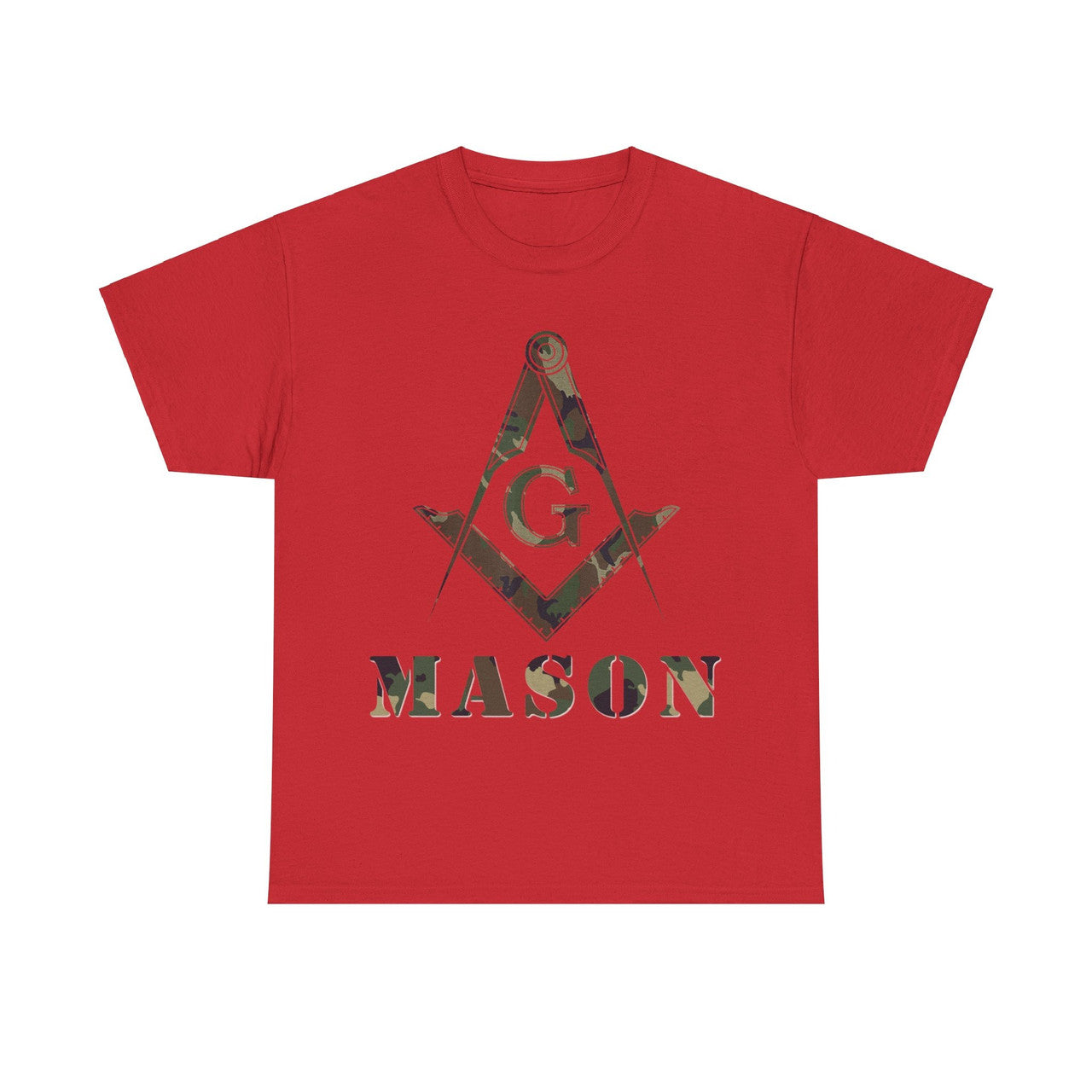 Masonic Camo Square and Compass, Mason Freemason Unisex T-Shirt S-5XL - FUKAMASONIC