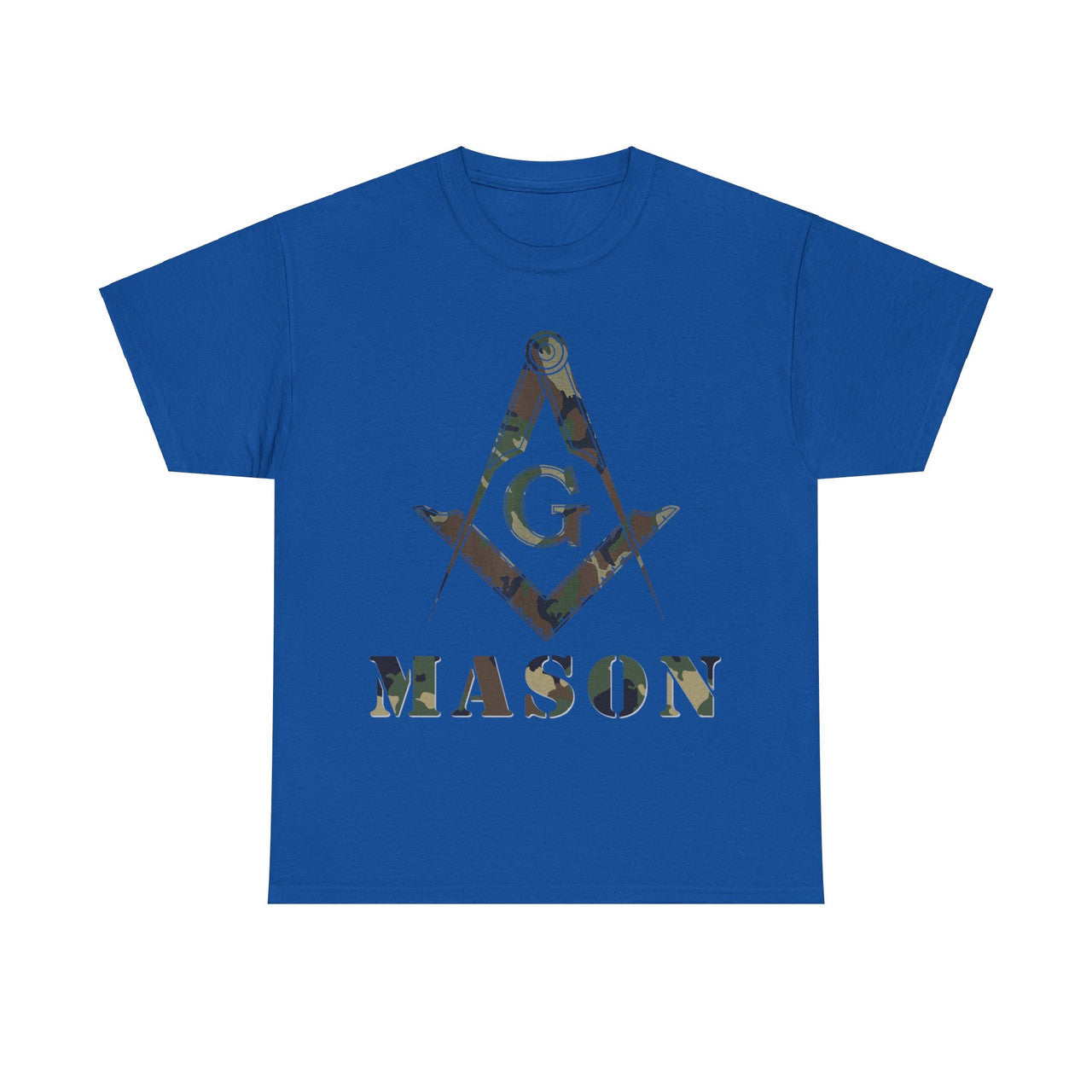 Masonic Camo Square and Compass, Mason Freemason Unisex T-Shirt S-5XL - FUKAMASONIC