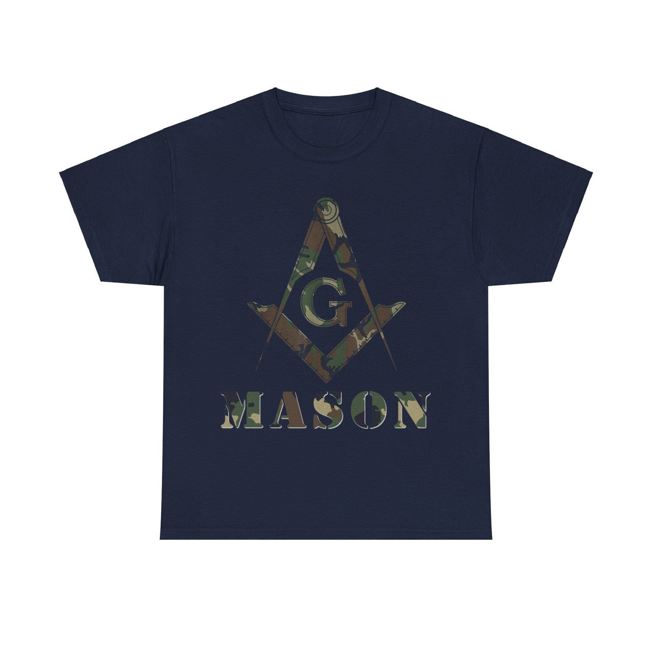 Masonic Camo Square and Compass, Mason Freemason Unisex T-Shirt S-5XL - FUKAMASONIC