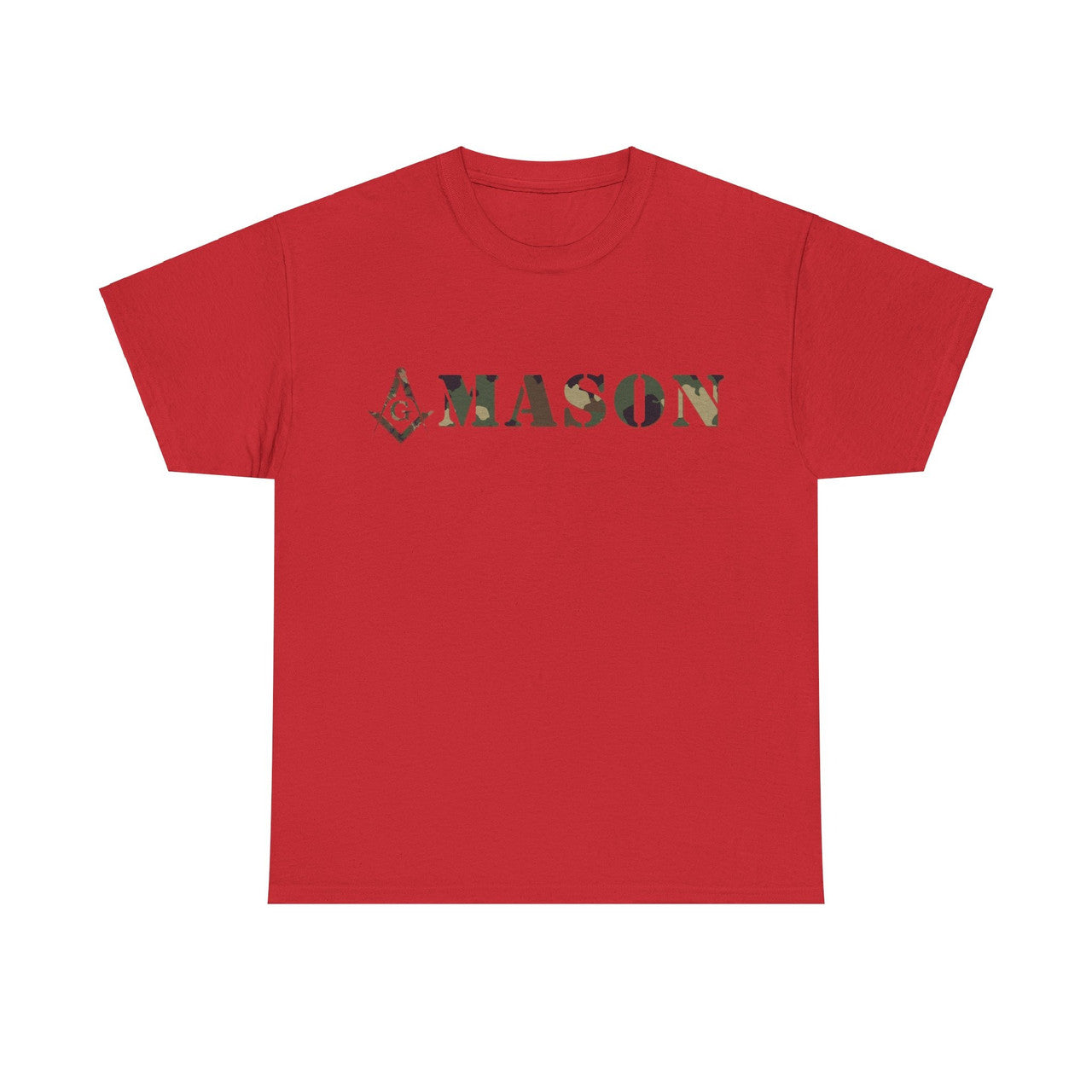 Camo Masonic Square and Compass, Freemasonary Unisex T-Shirt S-5XL - FUKAMASONIC