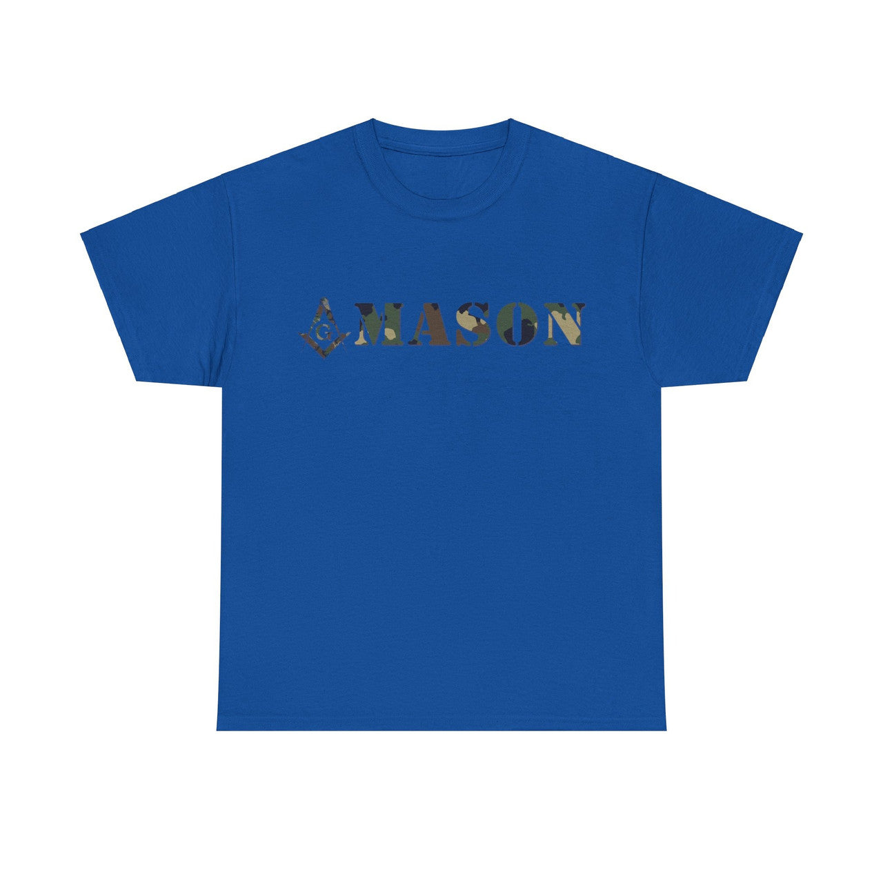 Camo Masonic Square and Compass, Freemasonary Unisex T-Shirt S-5XL - FUKAMASONIC