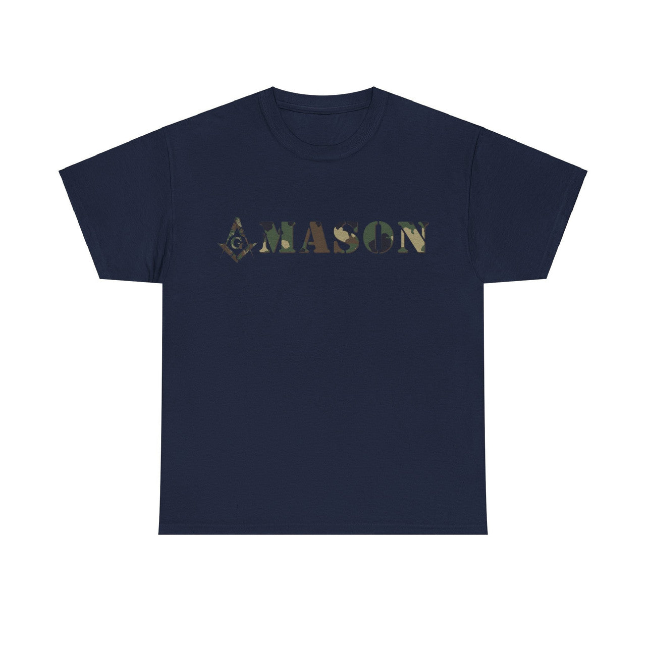 Camo Masonic Square and Compass, Freemasonary Unisex T-Shirt S-5XL - FUKAMASONIC