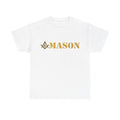 Golden Masonic Square and Compass, Freemasonary Unisex T-Shirt S-5XL - FUKAMASONIC