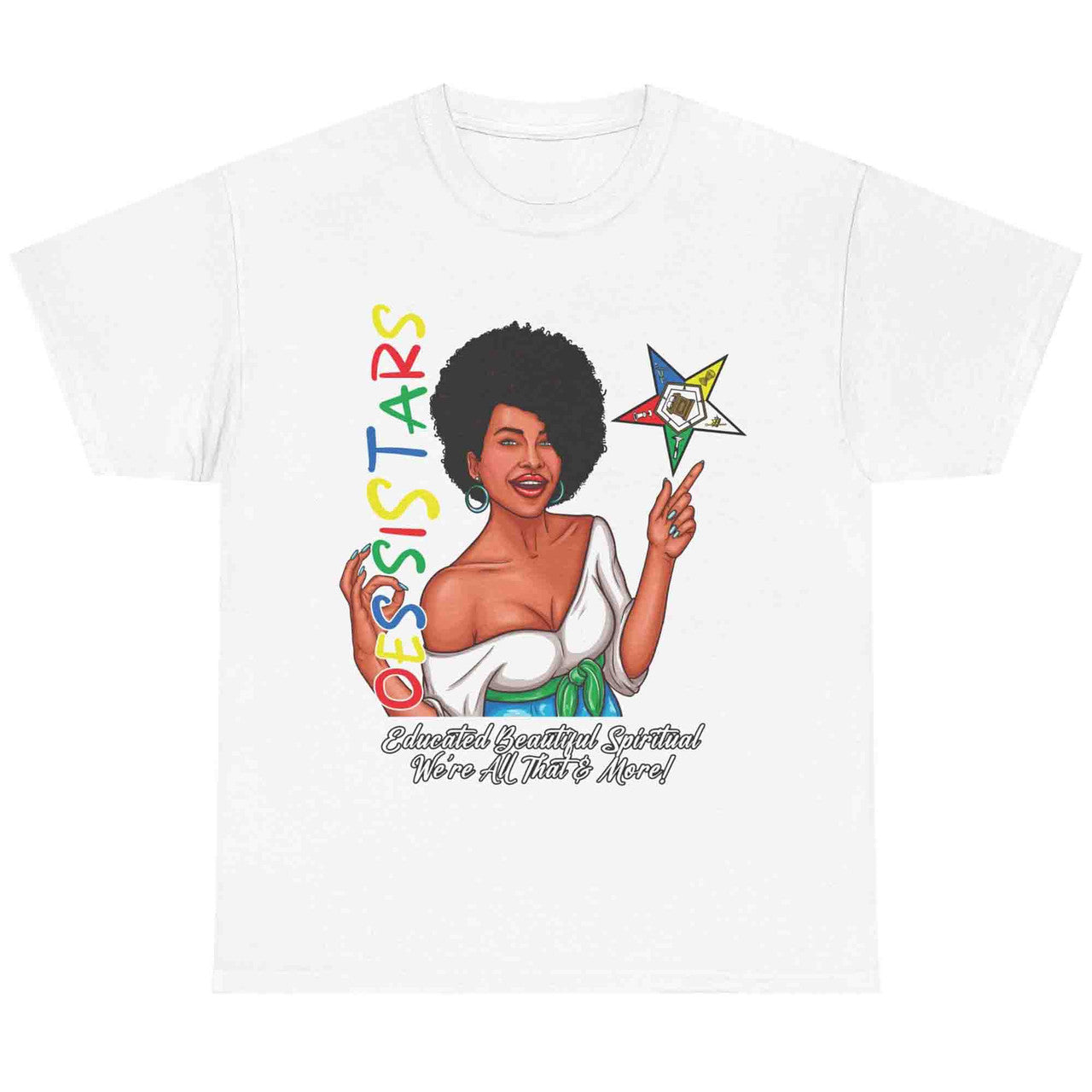 Order Of The Eastern Star OES Ring Diva Sistar of Color T-Shirt - FUKAMASONIC