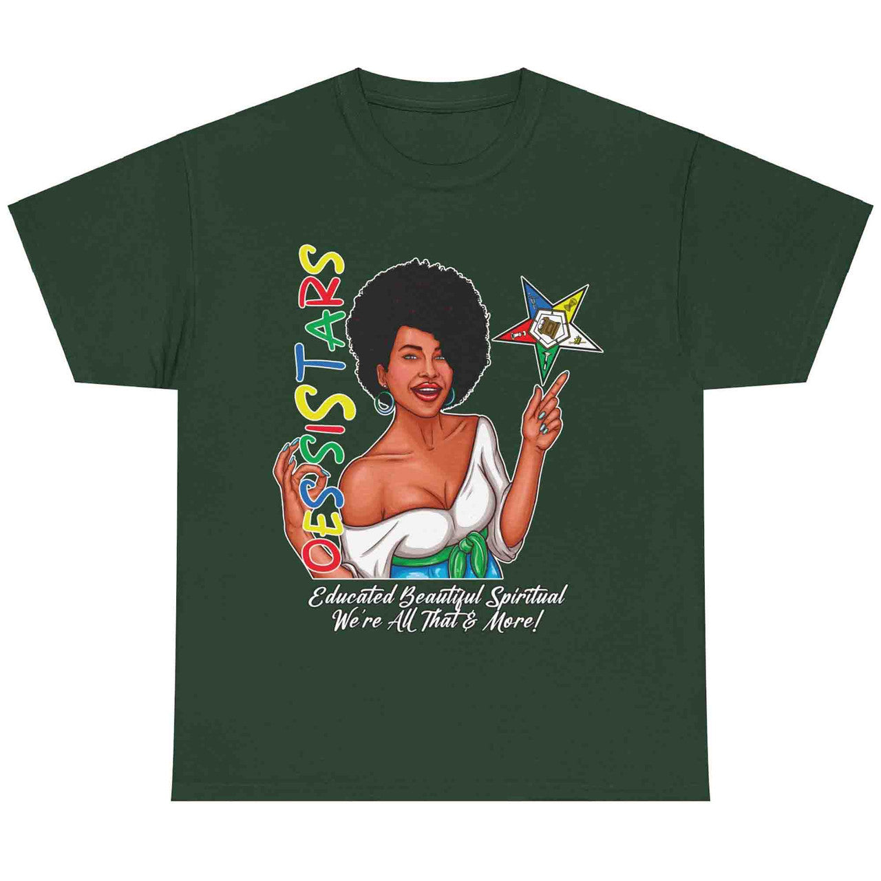 Order Of The Eastern Star OES Ring Diva Sistar of Color T-Shirt - FUKAMASONIC