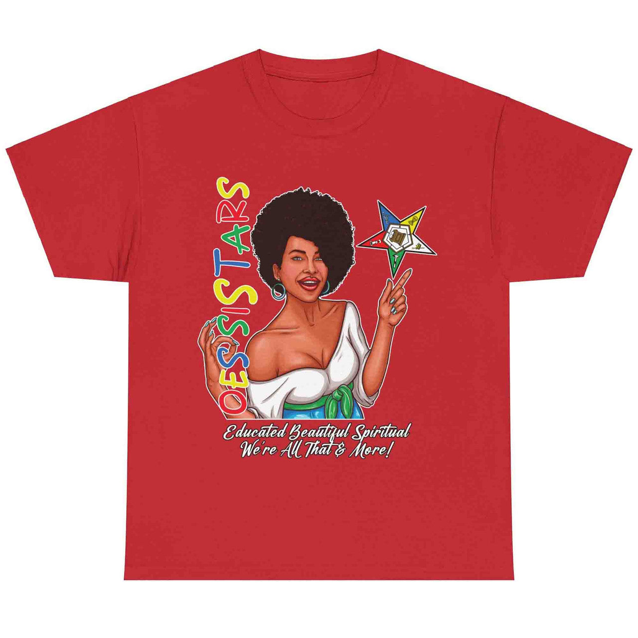 Order Of The Eastern Star OES Ring Diva Sistar of Color T-Shirt - FUKAMASONIC