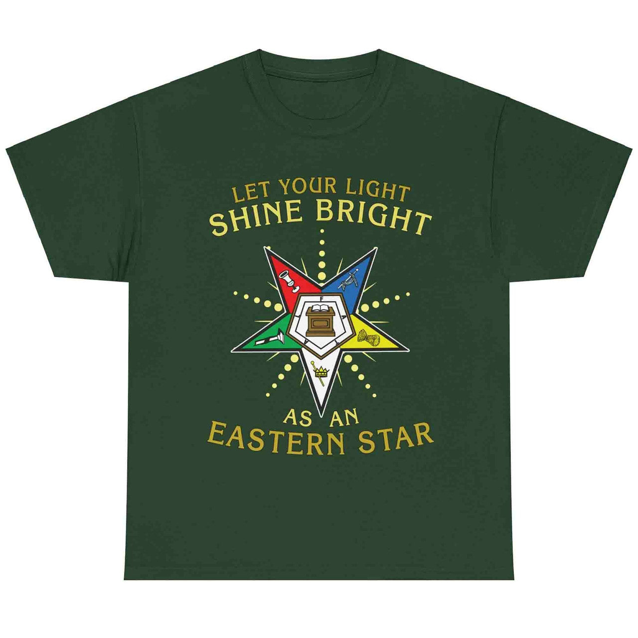 OES Shine Bright Order of the Eastern Star T-Shirt - FUKAMASONIC
