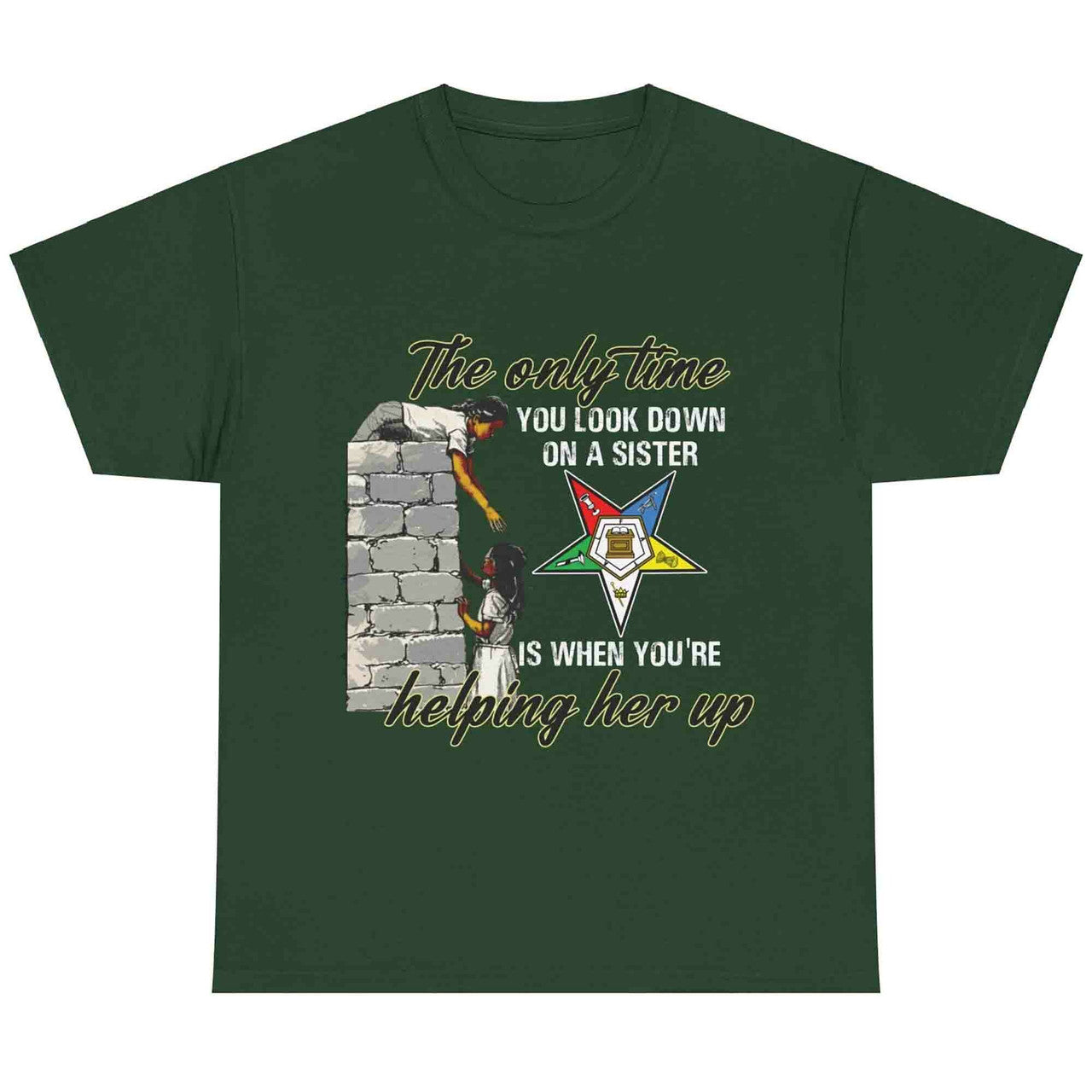 Order Of The Eastern Star OES Ring Diva Sisters of Color T-Shirt - FUKAMASONIC