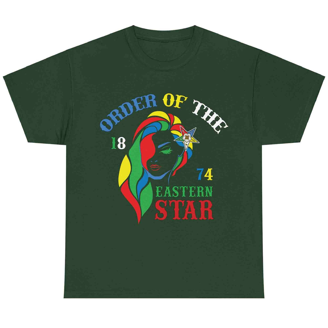 Order Of The Eastern Star OES Ring Diva Sisters of Color 2D T-Shirt - FUKAMASONIC