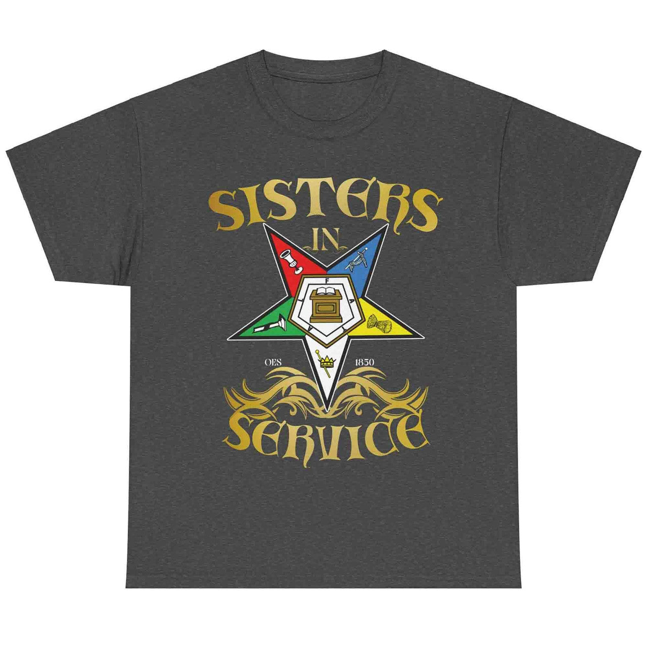 OES Sisters in Service Order of the Eastern Star T-Shirt - FUKAMASONIC