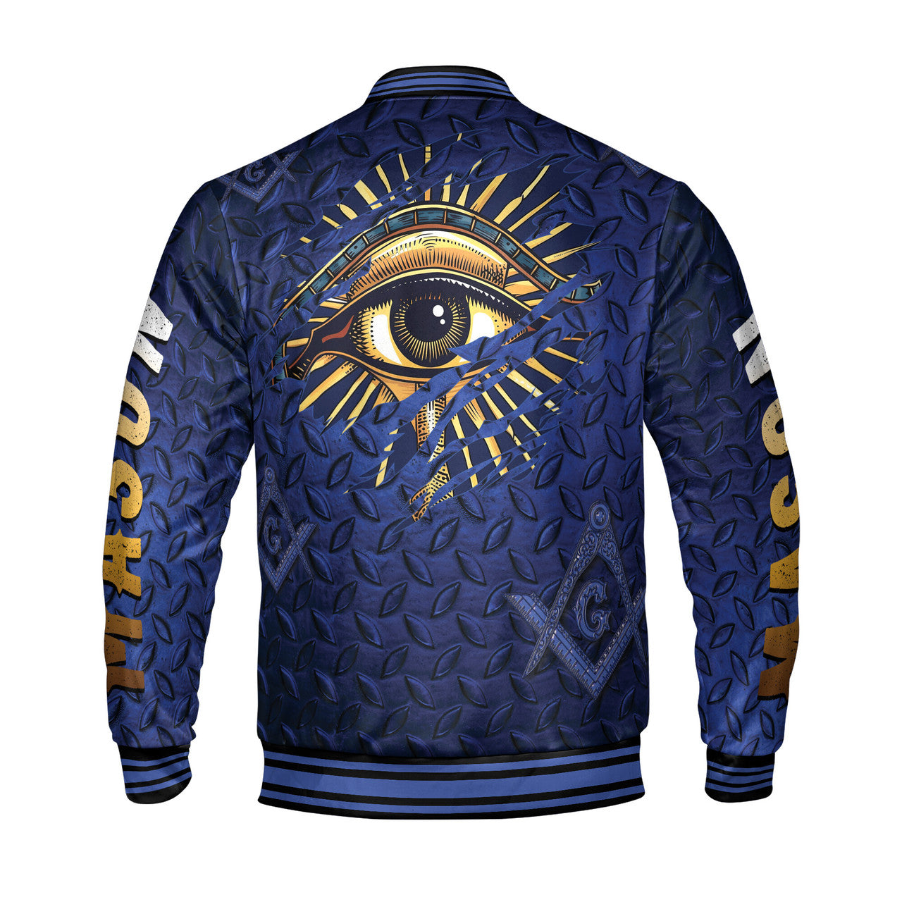 Customized Master Mason Masonic Blue Lodge Varsity Jacket S-5XL - FUKAMASONIC