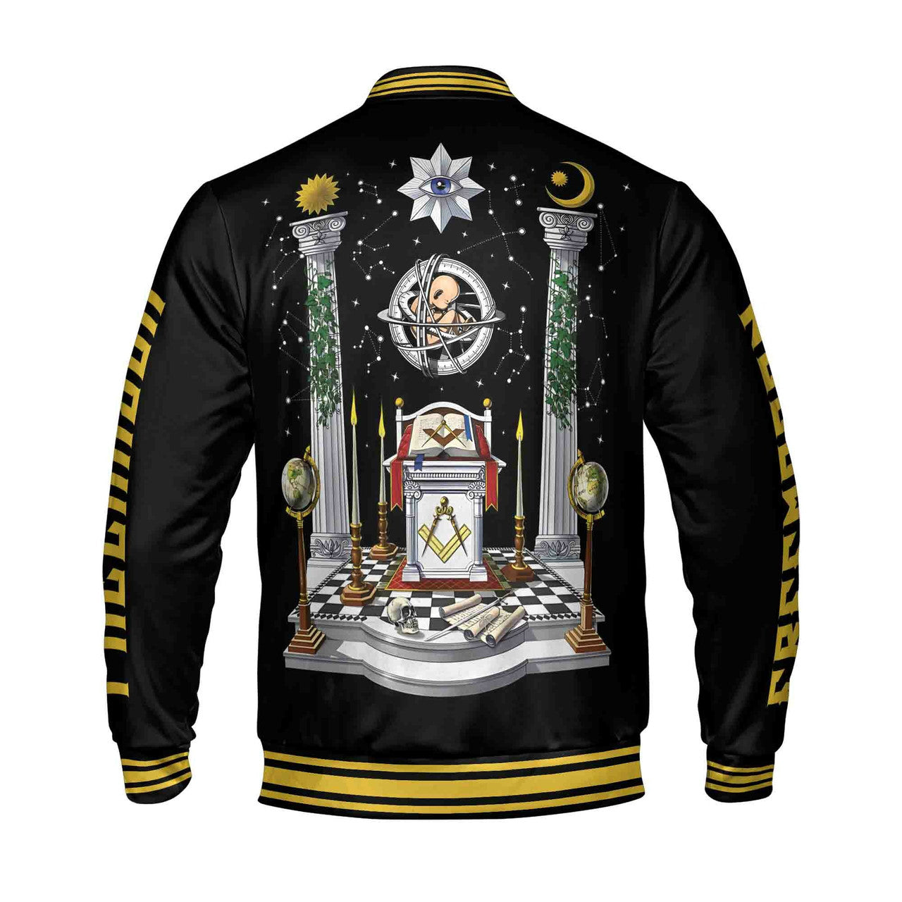Personalized Masonic Lodge Altar Proud To Be A Mason Varsity Jacket S-5XL - FUKAMASONIC