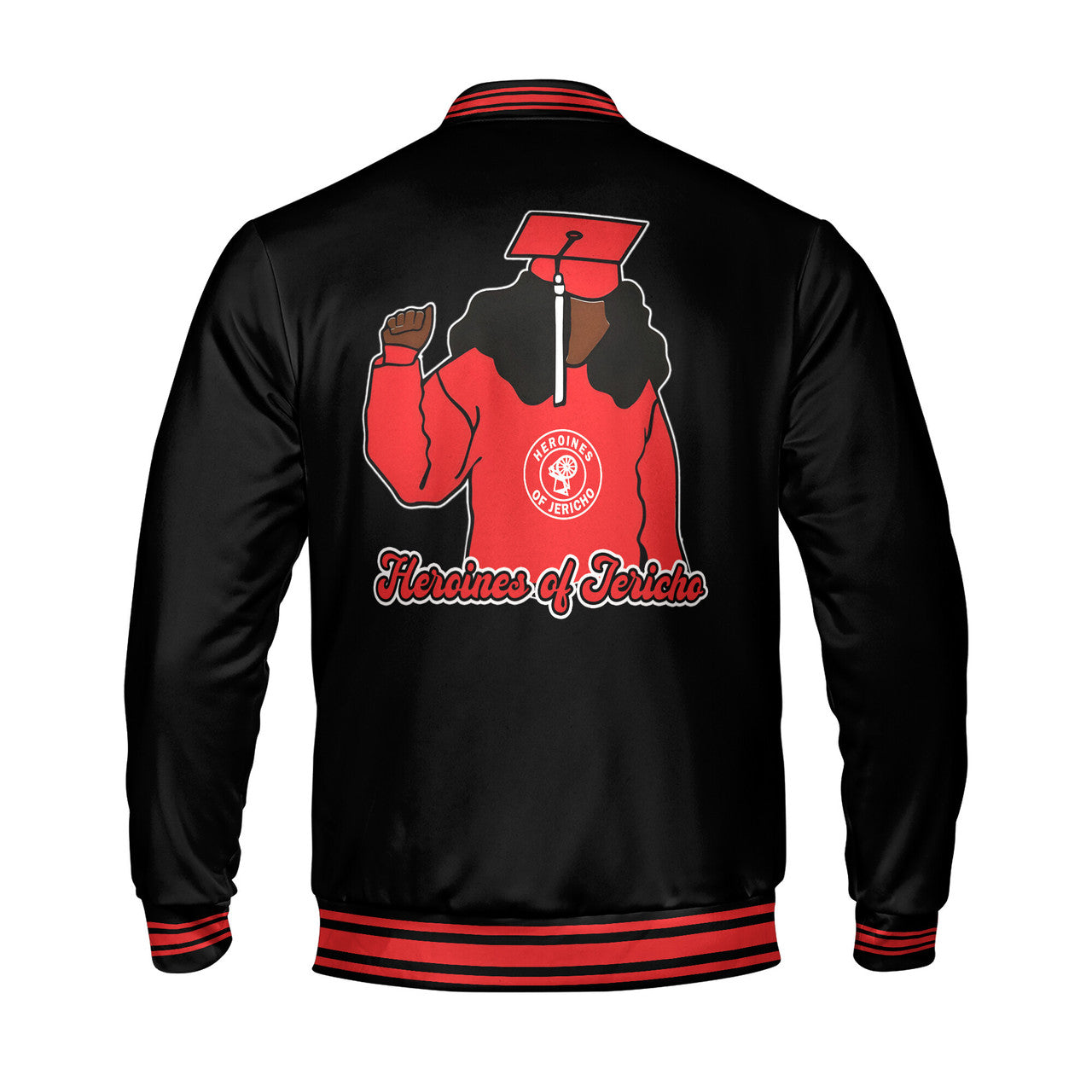 Custom Name Heroines of Jericho with HOJ Lady Varsity Jacket S-5XL - FUKAMASONIC