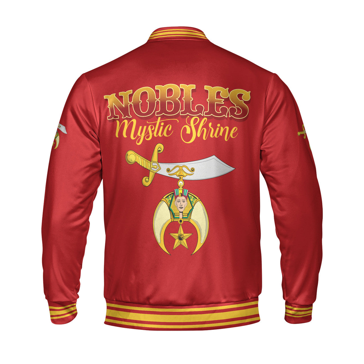 Personalized Mystic Shriner Noble Shriners Masonic Varsity Jacket S-5XL - FUKAMASONIC