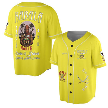 Custom Temple Name Nobles Mystic Shrine AEAONMS Desert Warrior Freemasonry 3D Baseball Jersey Shirt Size S-5XL