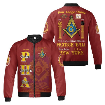 Personalized Lodge Name Freemasonry Prince Hall PHA F&AM To Be One Ask One 3D Bomber Jacket Size S-5XL