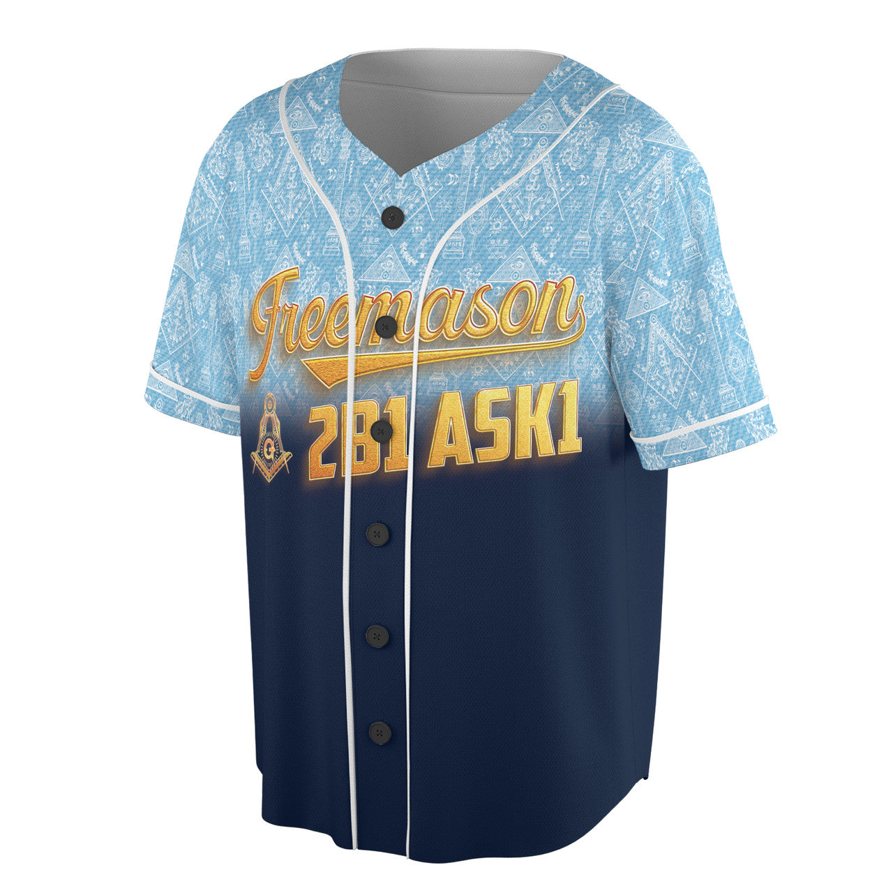 Customized Freemason 2B1 ASK1 Custom Baseball Jersey S-5XL - FUKAMASONIC