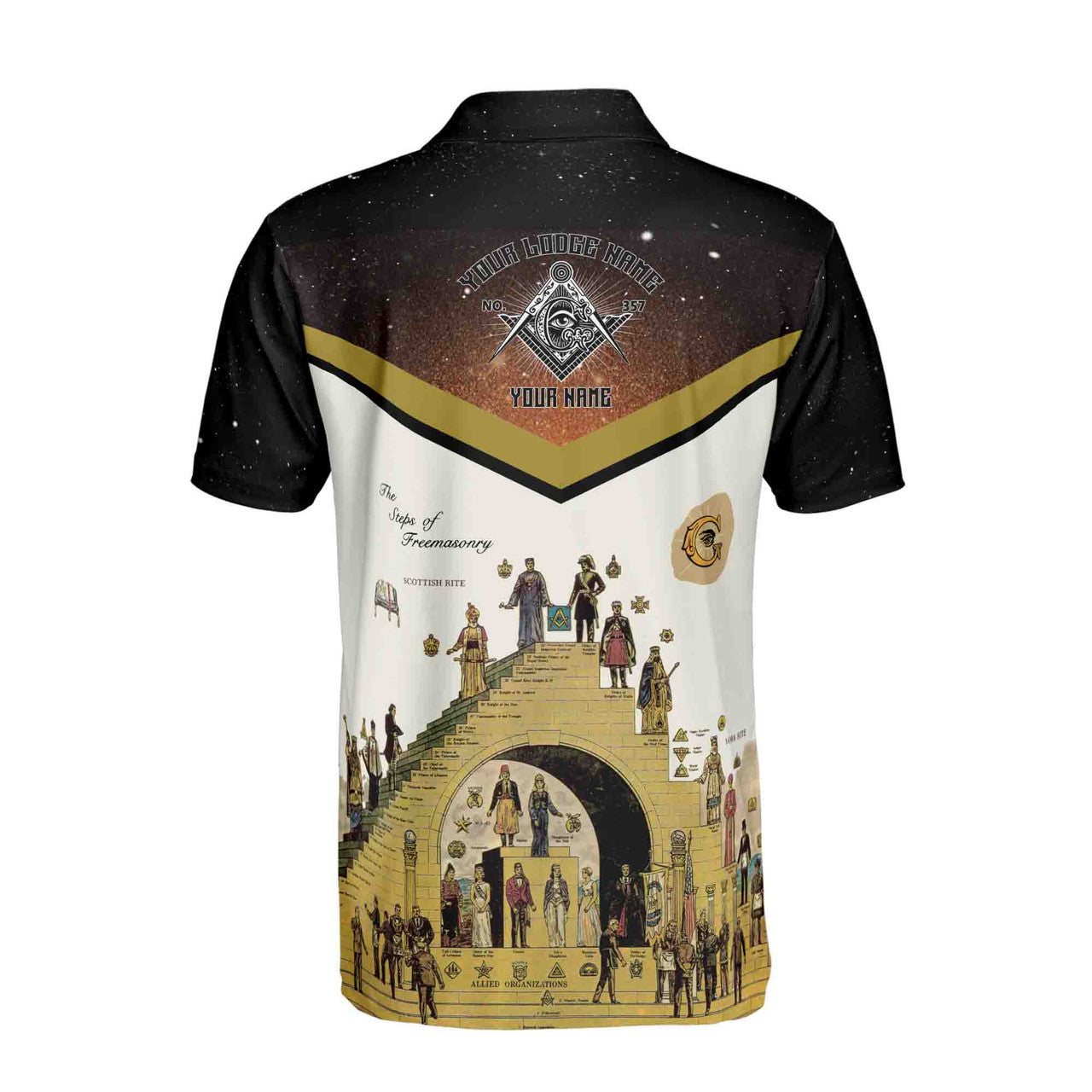 Freemasonry The Structure Of Freemasonry Men's Polo Shirt S-5XL - FUKAMASONIC