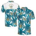 Customize Name Lodge Name Masonic Freemasonry Tropical Plants Men's Polo Shirt S-5XL - FUKAMASONIC