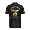 Custom Name Temple Shriners Noble Ancient Egypt Freemason Men's Polo Shirt S-5XL - FUKAMASONIC