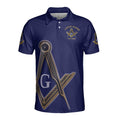 Custom Name Lodge Name Fremasonry We Meet Upon The Level Masonic Men's Polo Shirt S-5XL - FUKAMASONIC