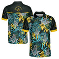 Customize Name Masonic Freemasonry Lodge Tropical Plants Men's Polo Shirt S-5XL - FUKAMASONIC