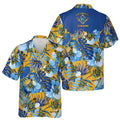 Custom Freemason Tropical Palm Tree Leaves Hawaiian Shirt S-5XL - FUKAMASONIC