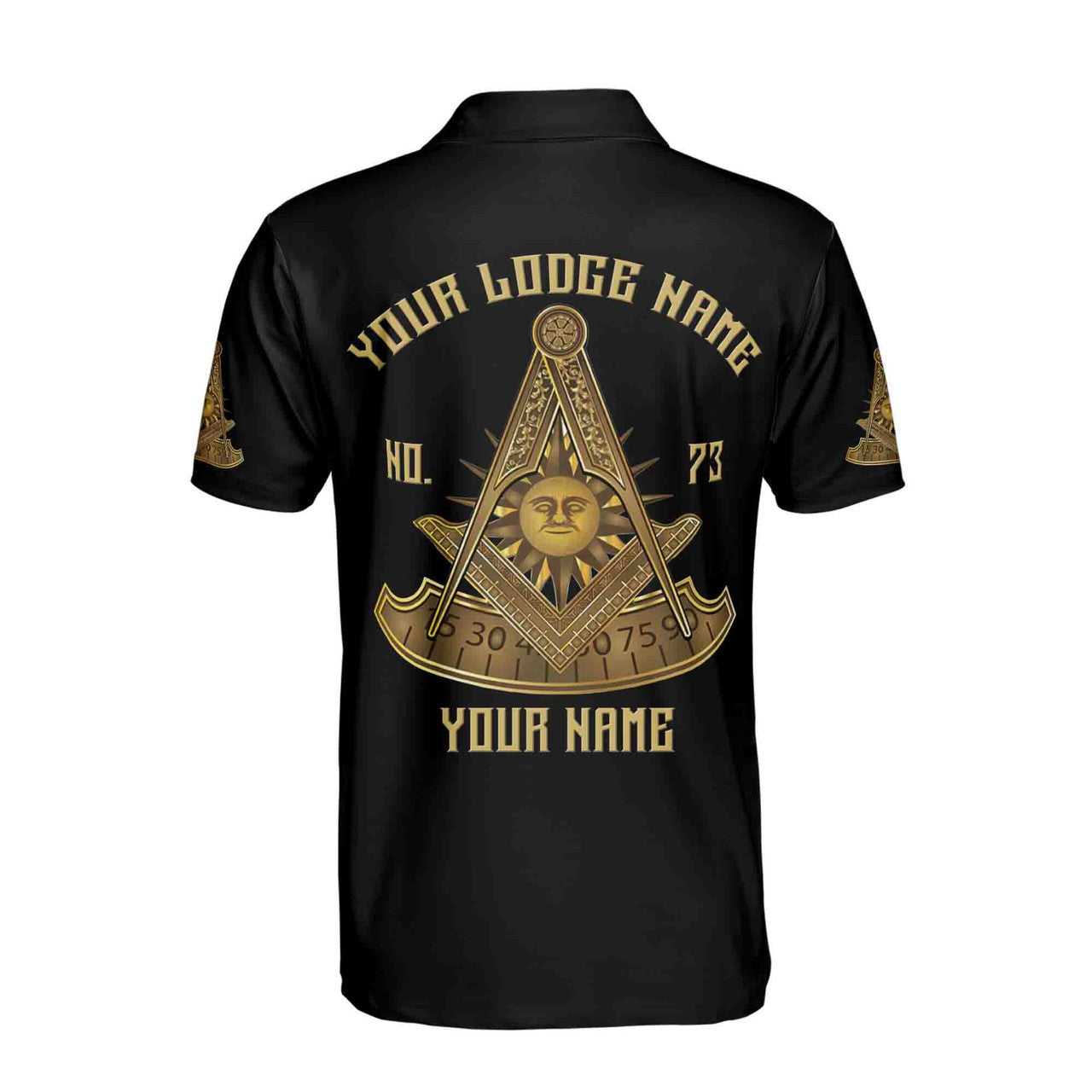 Custom Lodge Name Number Masonic Past Master Sun Freemason 3D Polo Shirt S-5XL - FUKAMASONIC