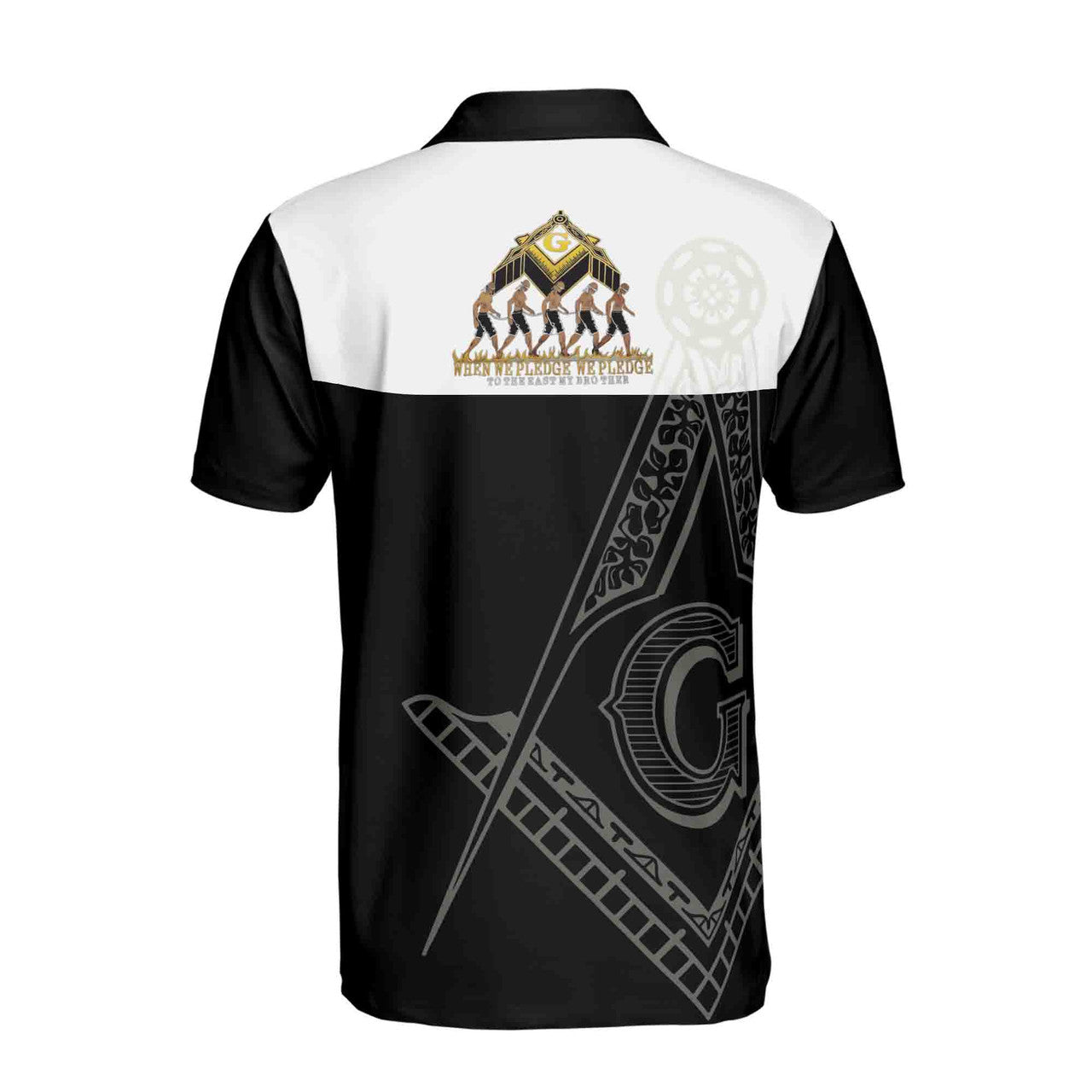 Customize Lodge Name, Name and Number PHA Freemasonry Masonic Men's Polo Shirt S-5XL - FUKAMASONIC