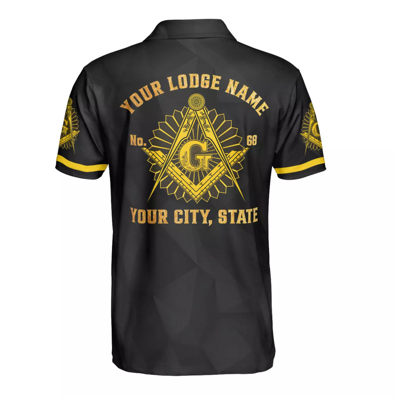 Custom Lodge Name Number F&AM Masonic Freemasonry 3D Polo Shirt S-5XL - FUKAMASONIC