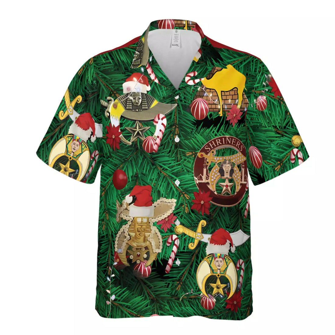 Custom Nobles Merry Christmas 3D All Over Print Hawaiian Shirt Size S-5XL - FUKAMASONIC