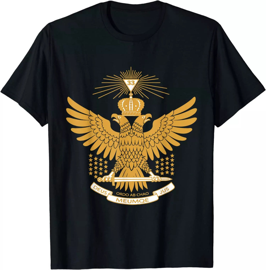Mens 33rd Degree Masonic Scottish Rite Wings Up Father's Day T-Shirt