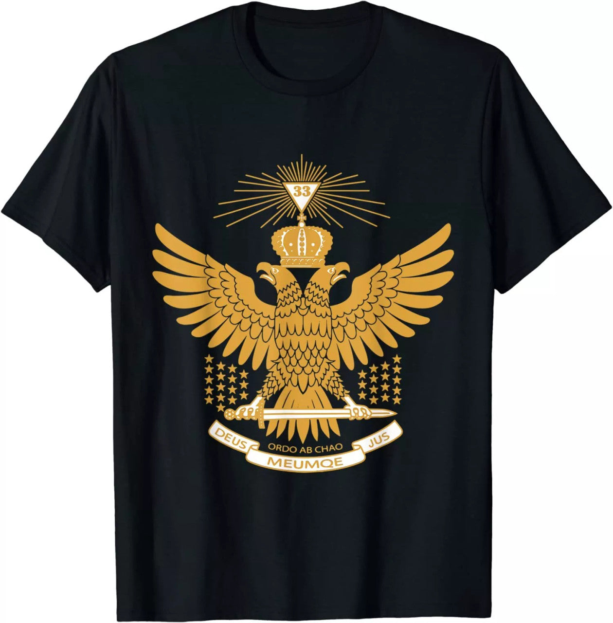 Mens 33rd Degree Masonic Scottish Rite Wings Up Father's Day T-Shirt