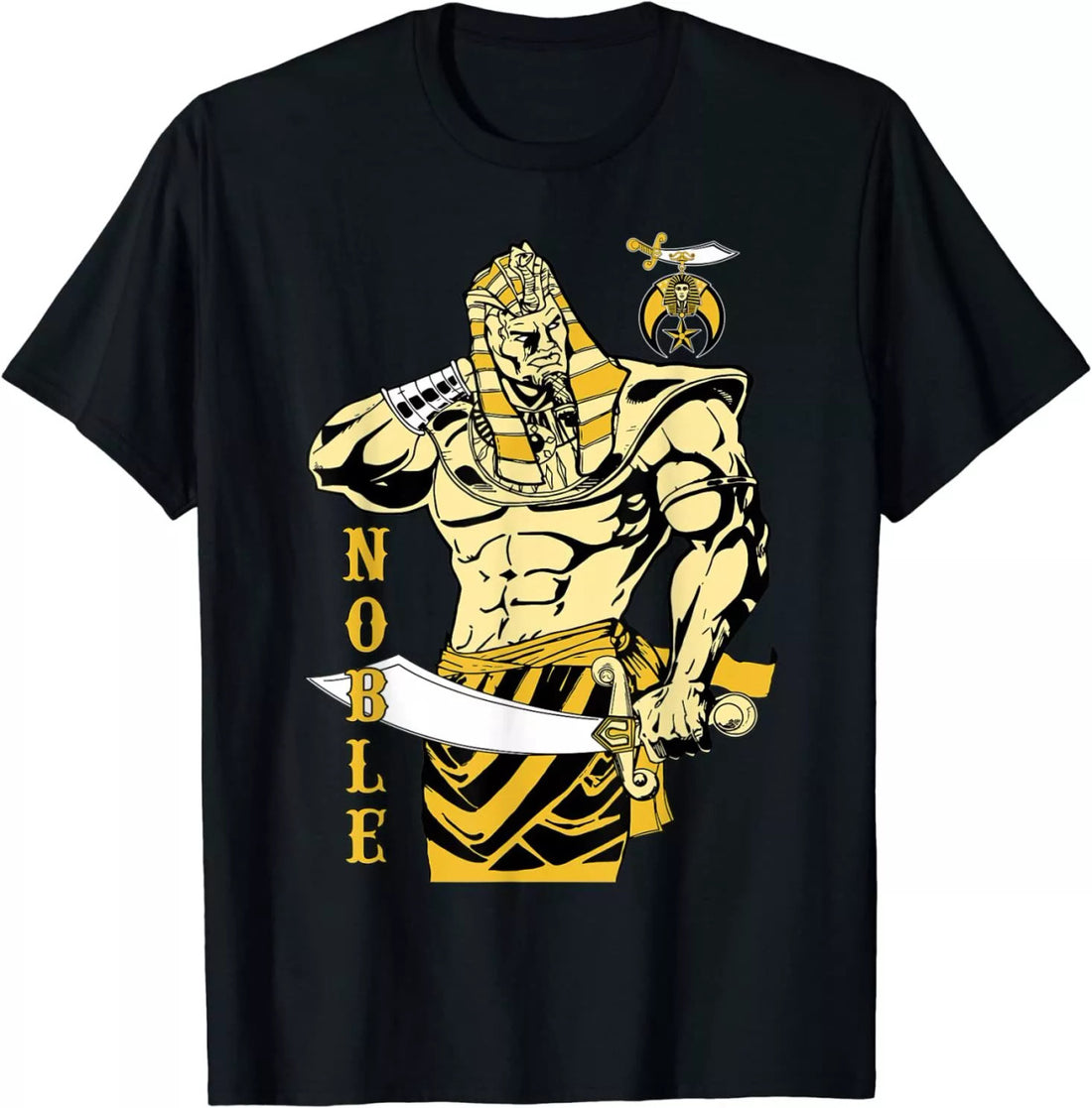 Mens Shriner Noble Pharaoh Mason PHA Shriner AEAONMS Father's Day Tee Size S-5XL