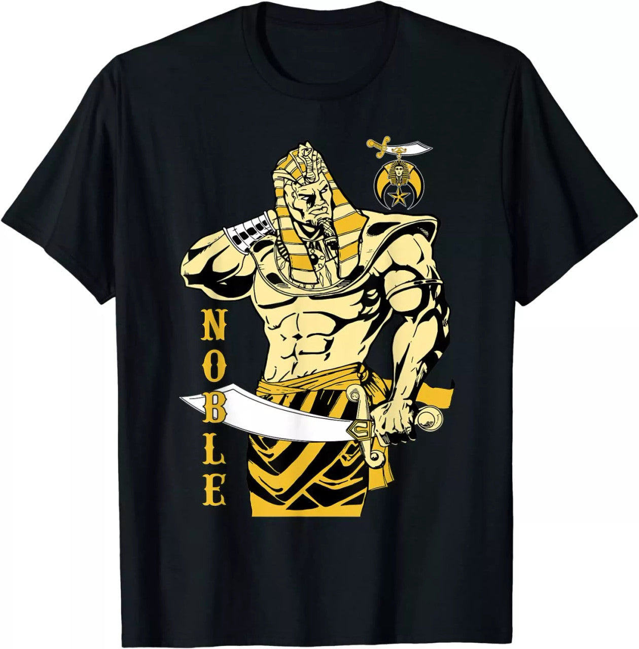 Mens Shriner Noble Pharaoh Mason PHA Shriner AEAONMS Father's Day Tee Size S-5XL