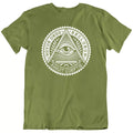 Freemason Symbol Illuminati Eye Pyramid Novus Ordo Seclorum T-Shirt Tee Gift New - FUKAMASONIC