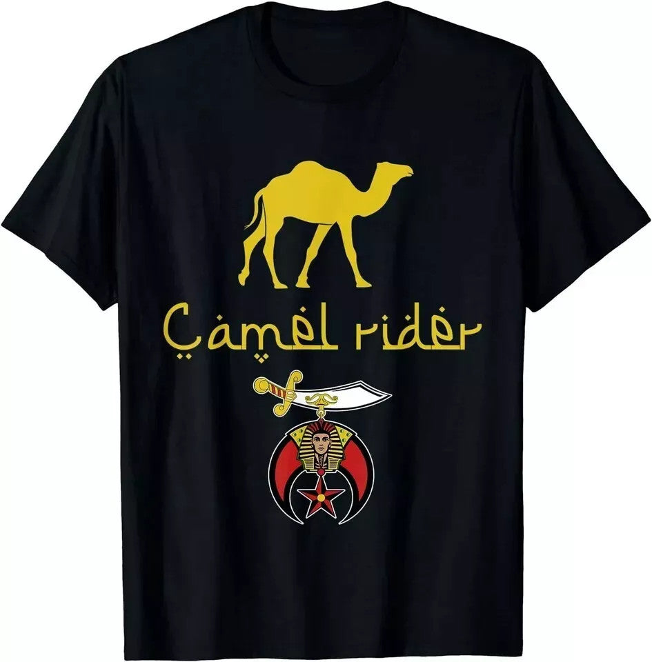 Nobles Shriner Camel Rider Emblem Masonic Tee T-Shirt