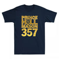 Masonic Prince Hall Mason 357 Square Compass Freemason Quote Retro Men's T-Shirt - FUKAMASONIC