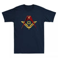 Masonic Shriner Funny Graphic Logo Vintage Men's Short Sleeve T-Shirt Cotton Tee - FUKAMASONIC