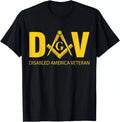 Masonic Disable America Veteran Masons Father Day Gift Idea T-Shirt