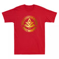 Masonic Past Master Jewel F & AM Square &Compass Freemason Novelty Men's T-Shirt - FUKAMASONIC