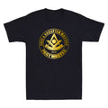 Masonic Past Master Jewel F & AM Square &Compass Freemason Novelty Men's T-Shirt