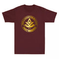 Masonic Past Master Jewel F & AM Square &Compass Freemason Novelty Men's T-Shirt - FUKAMASONIC