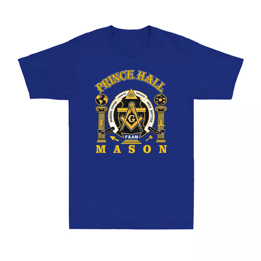 Masonic Prince Hall Masons Greats Mason Presidents Day Novelty Men's T-Shirt - FUKAMASONIC